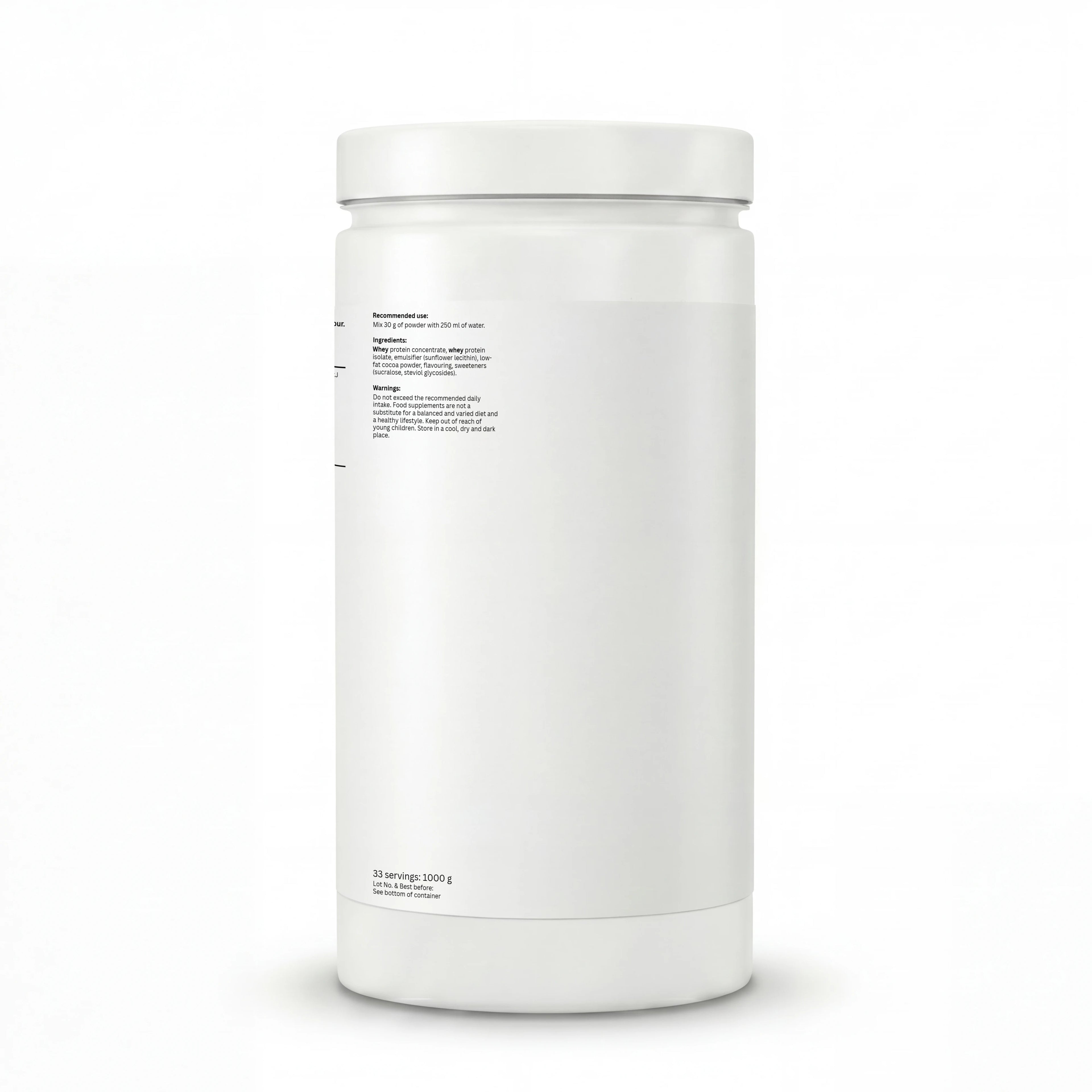 Whey Protéine Chocolat – 1000g | Prise de Masse & Récupération