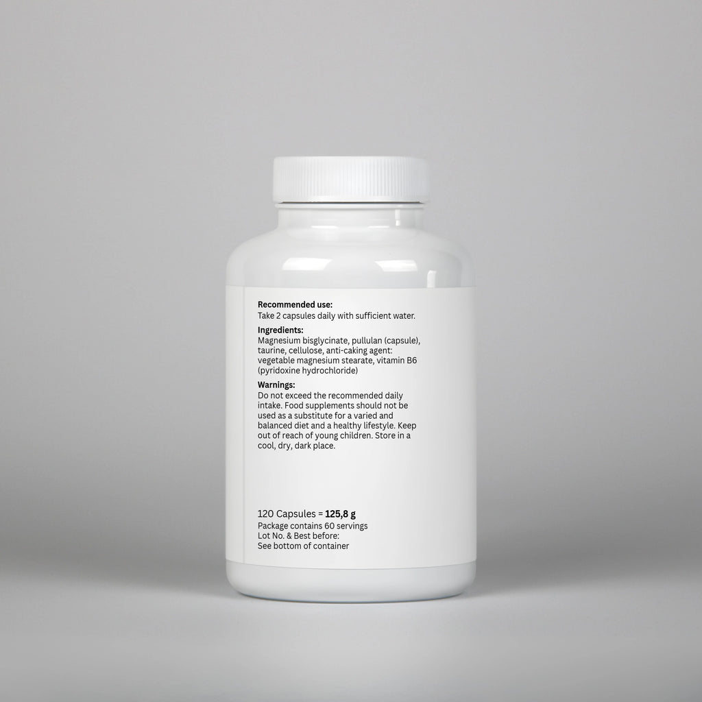Magnésium Bisglycinate – 120 Capsules | Anti-Stress & Performance