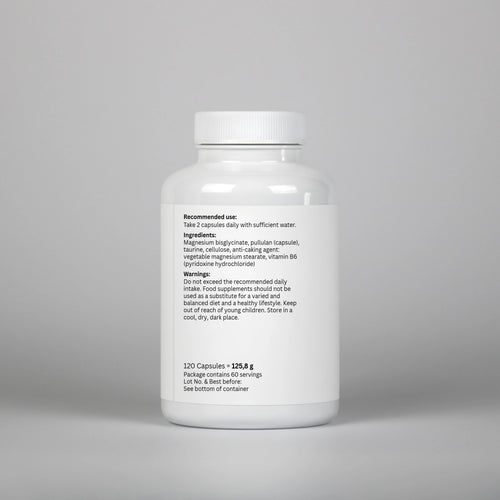 Magnésium Bisglycinate – 120 Capsules | Anti-Stress & Performance