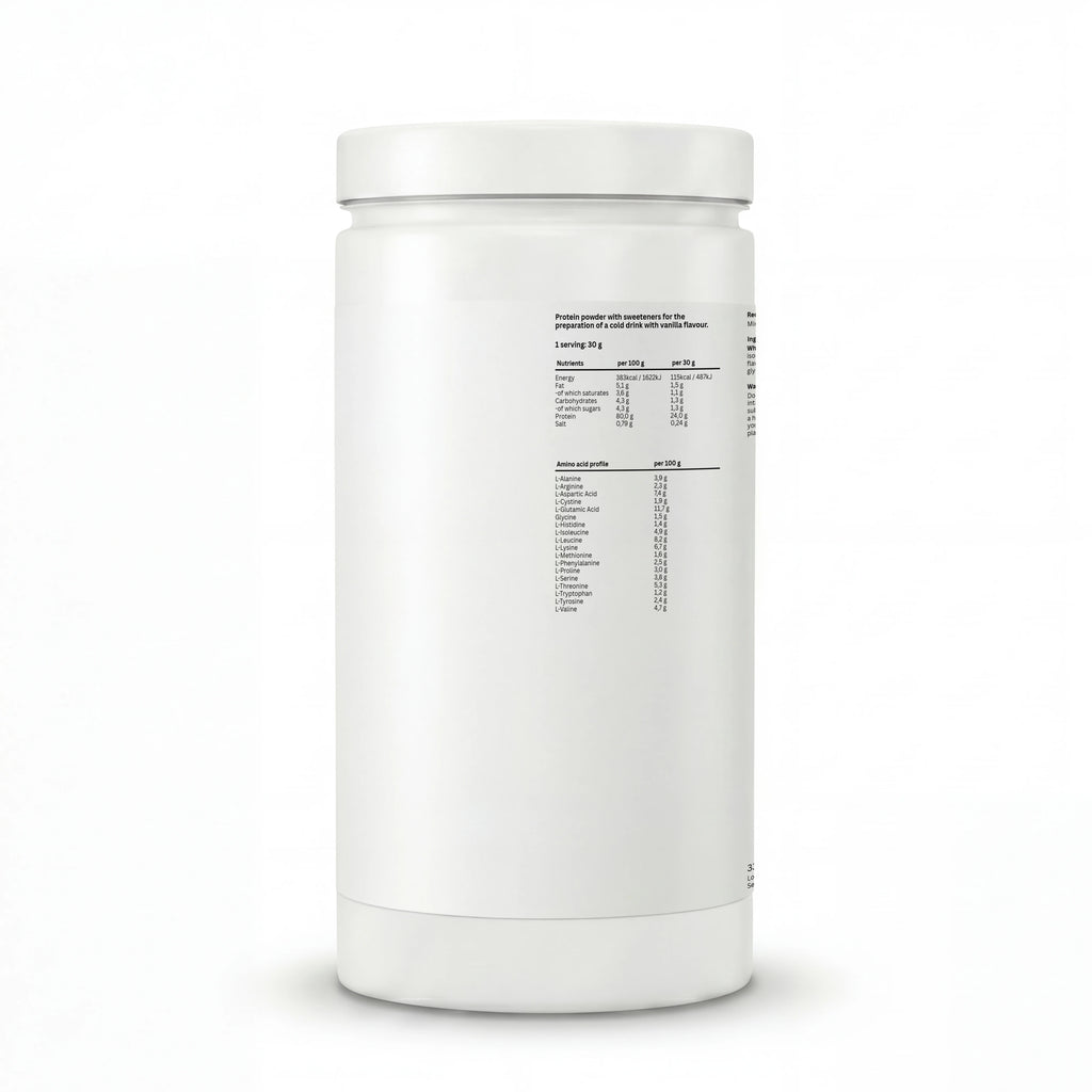 Whey Protéine Vanille – 1000g | Prise de Masse & Récupération
