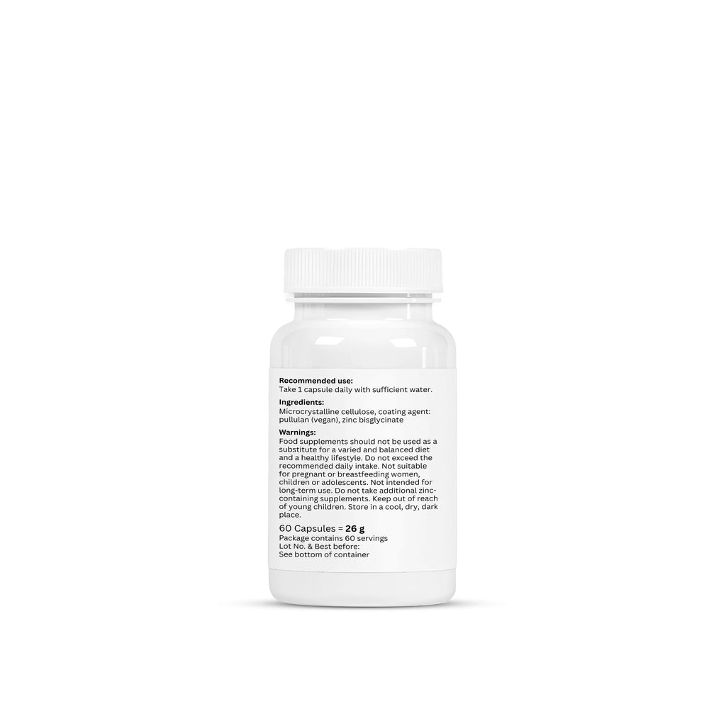 Zinc Bisglycinate – 60 Capsules | Immunité & Récupération